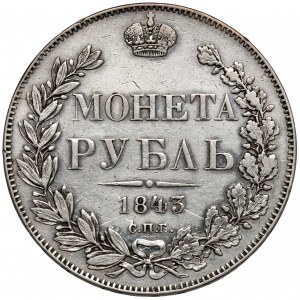 Rusko, Mikuláš I., rubeľ 1843