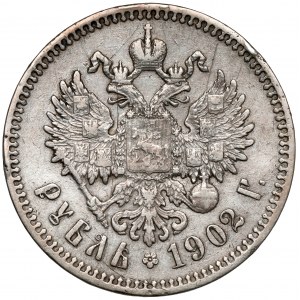 Russland, Nikolaus II., Rubel 1902 AP