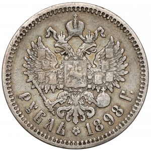Rusko, Mikuláš II, rubeľ 1898 AG