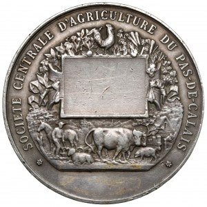 Frankreich, Medaille ohne Datum - Societe Centrale D'Agriculture du Pas-de-Calais