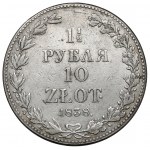 1-1/2 rubla = 10 złotych 1838 MW, Warszawa - B.RZADKIE