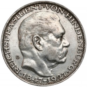 Nemecko, medaila prezidenta Hindenburga 1847-1927 D