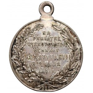 Medallion, 125th Anniversary of the Constitution of May 3, 1916