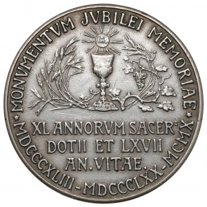 Medal, 40-lecie święceń kapłańskich Franciszka Dembskiego 1910