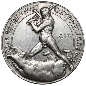 Německo, medaile 1914 - Zur Befreiung Ostpreussens