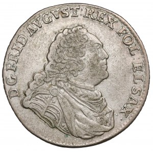 August III Sas, 1/6 thaler 1763 EDC, Leipzig