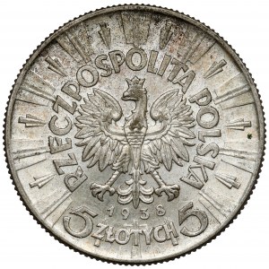 Piłsudski 5 złotych 1938