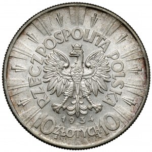 Piłsudski 10 złotych 1934 - urzędowy