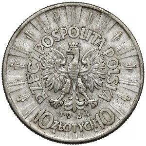 Piłsudski 10 Zloty 1934 - offiziell