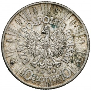 Piłsudski 10 złotych 1934 - urzędowy