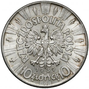 Piłsudski 10 złotych 1939