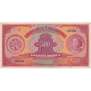 Československo, 500 Korun 1929 - SPECIMEN