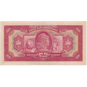 Československo, 500 korún 1929 - SPECIMEN