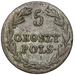 5 Polish pennies 1826 IB