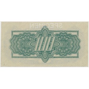 Czechoslovakia, 100 Korun 1944 - SPECIMEN