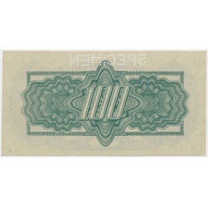 Československo, 100 korún 1944 - SPECIMEN