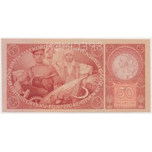 Tschechoslowakei, 50 Korun 1929 - SPECIMEN