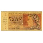 Czechoslovakia, 20 Korun 1949 - Perforated with 3 holes