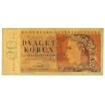 Czechosłowacja, 20 Korun 1949 - PERFORACJA