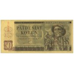 Československo, 50 korun 1950 - PERFORACE