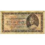 Československo, 100 korun 1945 - PERFORACE