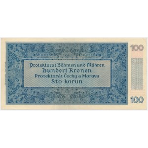 Protektorat Czech i Moraw, 100 Korun 1940 - SPECIMEN