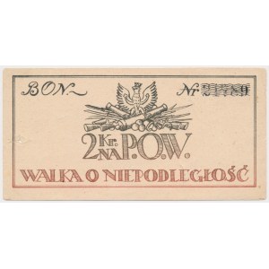 P.O.W. Walka o Niepodległość - Bon na 2 korony 1918