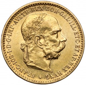 Austria, Franz Joseph I, 10 crowns 1905