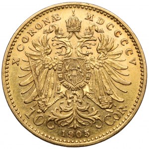 Austria, Franciszek Józef I, 10 koron 1905