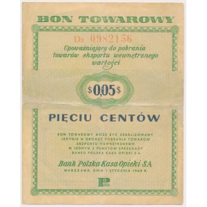 PEWEX 5 centů 1960 - Da