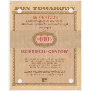 PEWEX 10 centów 1960 - Bb - skasowany