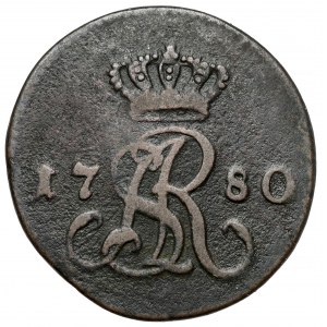 Poniatowski, Půlpenny 1780 EB