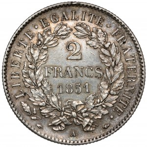 Francúzsko, 2 franky 1851-A