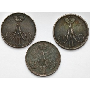 Kopiejka 1858-1864 BM, Warsaw - set (3pcs)