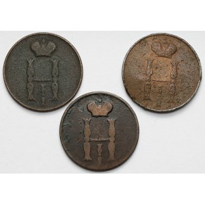 Kopiejka 1851-1853 BM, Warsaw - set (3pcs)