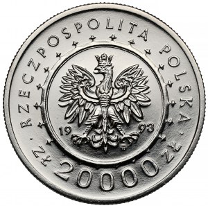 Próba NIKIEL 20.000 złotych 1993 Zamek w Łańcucie