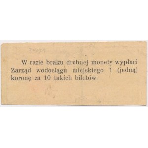 Kraków, Zarząd wodociągu miejskiego, 10 halerzy 1918