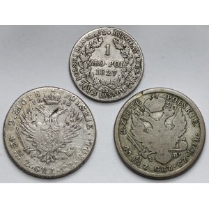 1-2 gold 1819-1827 - set (3pcs)