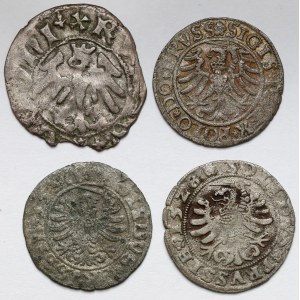 Ladislaus II Jagiello - Sigismund I the Old, Shilling and Half-penny - set (4pcs)