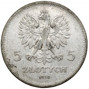 Nike 5 złotych 1930 - rzadki rok - ładna