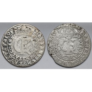 Ján II Kazimír, Tymfy Bydgoszcz a Krakov 1664 - sada (2ks)