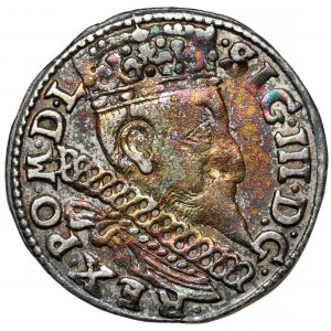 Zygmunt III Waza, Trojak Poznań 1598 - bez kwiatka - rzadki