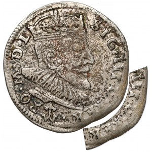 Zygmunt III Waza, Trojak Wilno 1590 - Chalecki - błąd D REX