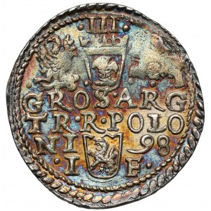 Sigismund III Vasa, Trojak Olkusz 1598 - pop. 2 type