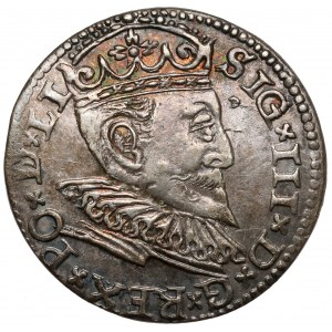 Zygmunt III Waza, Trojak Ryga 1594 - LI - trójlistek