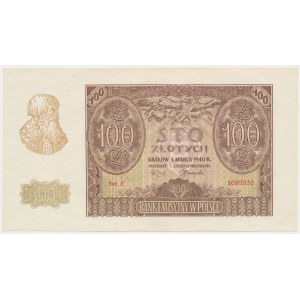 100 złotych 1940 - Ser.E
