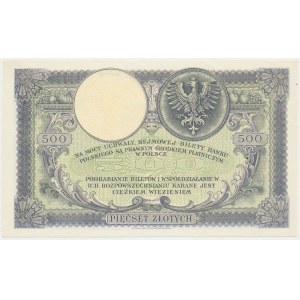 500 zlotých 1919 - vysoký čitatel