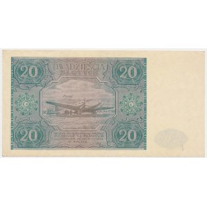 20 zloty 1946 - small letter