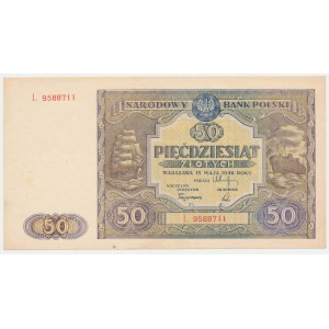 50 złotych 1946 - duża litera