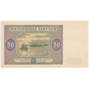 50 zloty 1946 - large letter